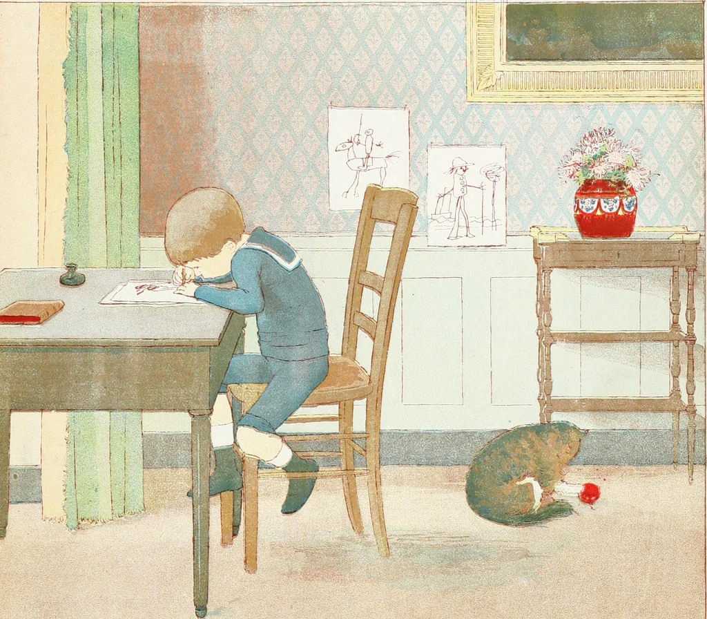 An illustration from Filles et ga, 1900, leaf 51