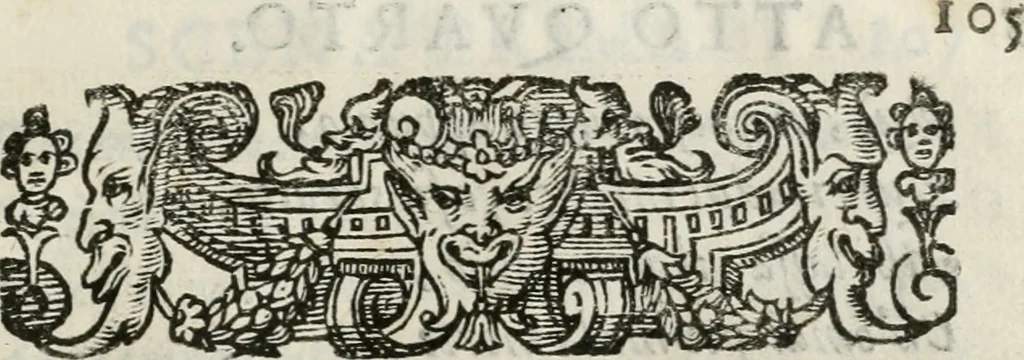 An illustration from Filli di Sciro : favola pastorale, 1607, leaf 118