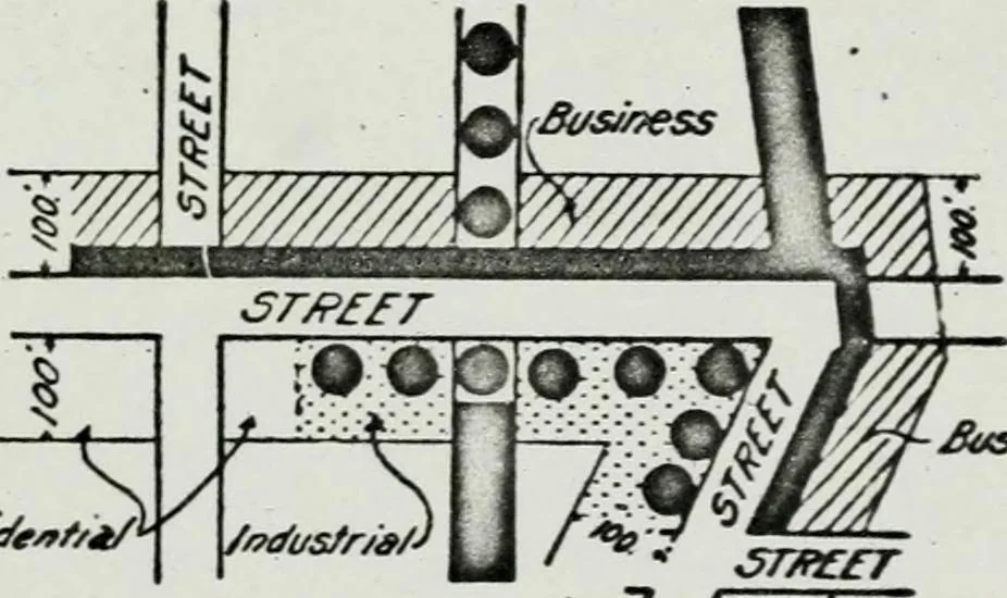An illustration from Final report, June 2, 1916. Supplementary ed., The City Club of New York, 1916, leaf 181