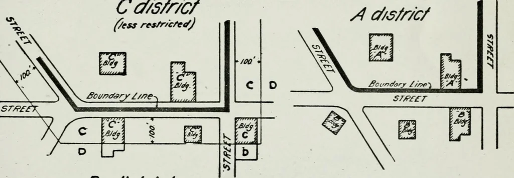 An illustration from Final report, June 2, 1916. Supplementary ed., The City Club of New York, 1916, leaf 197