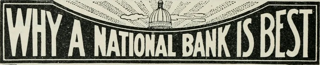 An illustration from Financial advertising, for commercial and savings banks, trust, title insurance, and safe deposit companies, investment houses, 1908, leaf 222