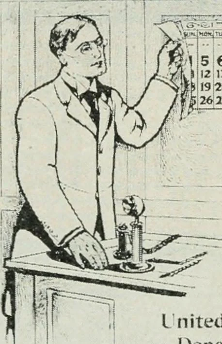 An illustration from Financial advertising, for commercial and savings banks, trust, title insurance, and safe deposit companies, investment houses, 1908, leaf 304