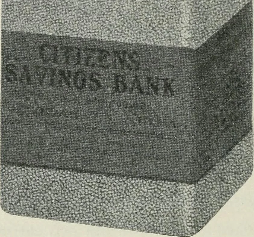 An illustration from Financial advertising, for commercial and savings banks, trust, title insurance, and safe deposit companies, investment houses, 1908, leaf 334