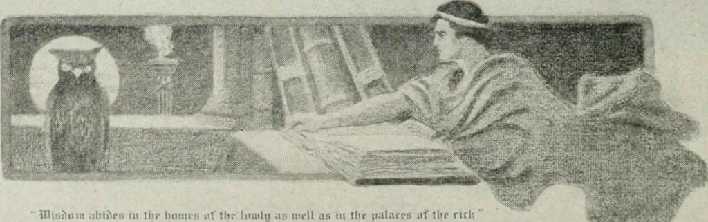 An illustration from Financial advertising, for commercial and savings banks, trust, title insurance, and safe deposit companies, investment houses, 1908, leaf 374