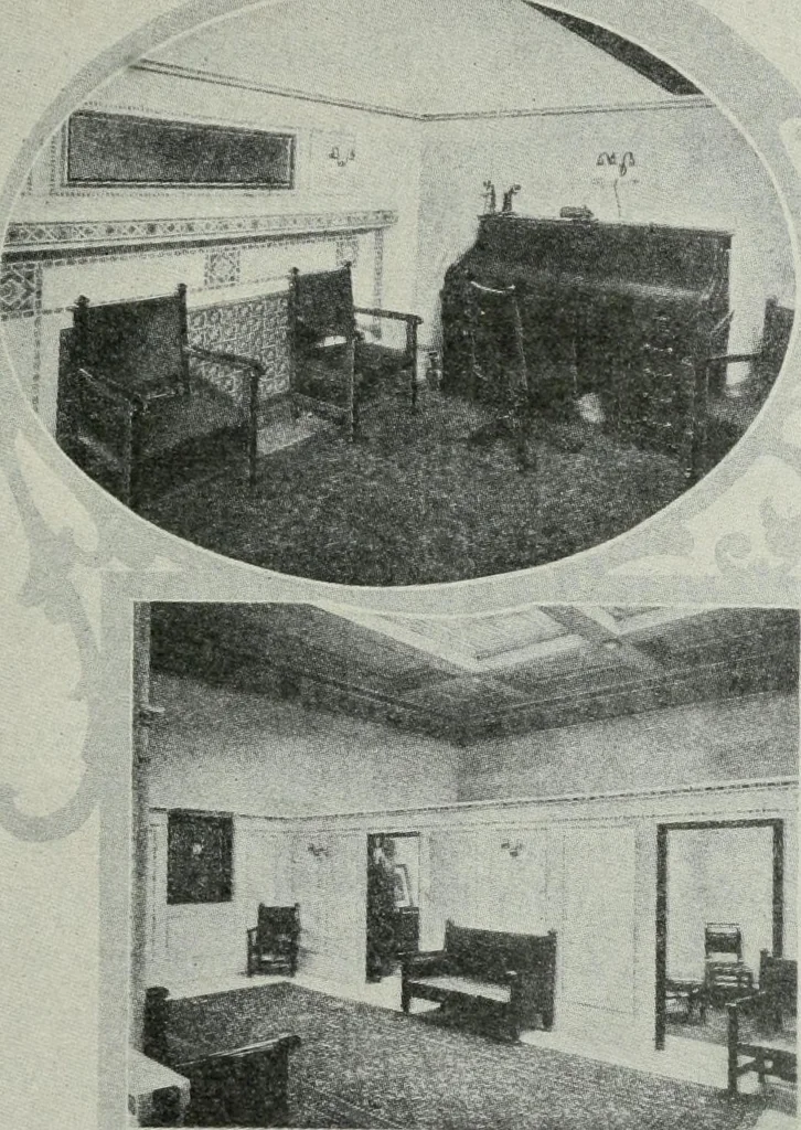An illustration from Financial advertising, for commercial and savings banks, trust, title insurance, and safe deposit companies, investment houses, 1908, leaf 375