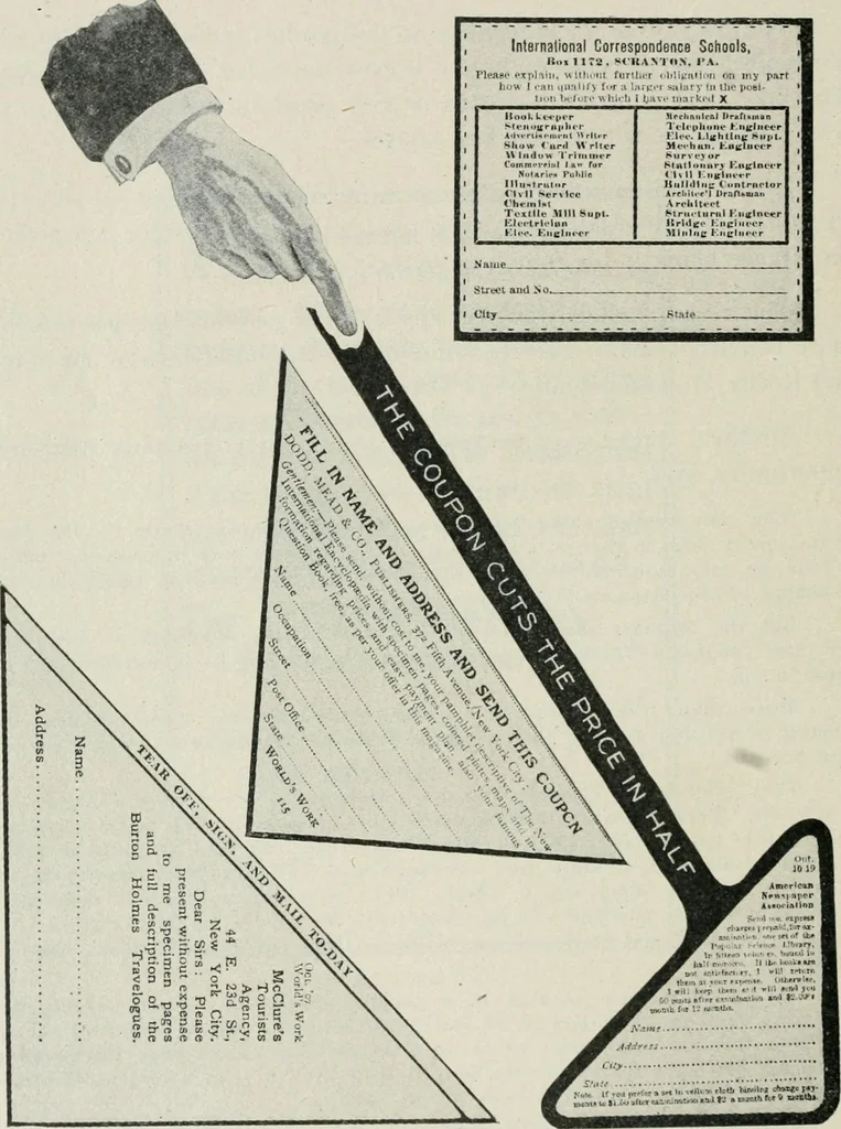 An illustration from Financial advertising, for commercial and savings banks, trust, title insurance, and safe deposit companies, investment houses, 1908, leaf 546