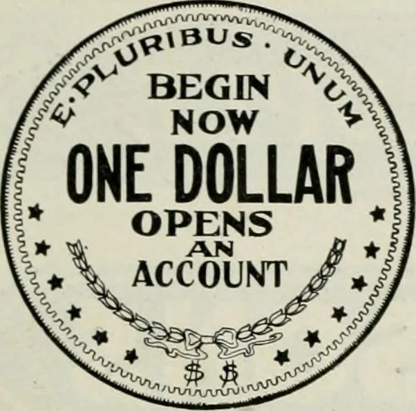 An illustration from Financial advertising, for commercial and savings banks, trust, title insurance, and safe deposit companies, investment houses, 1908, leaf 577