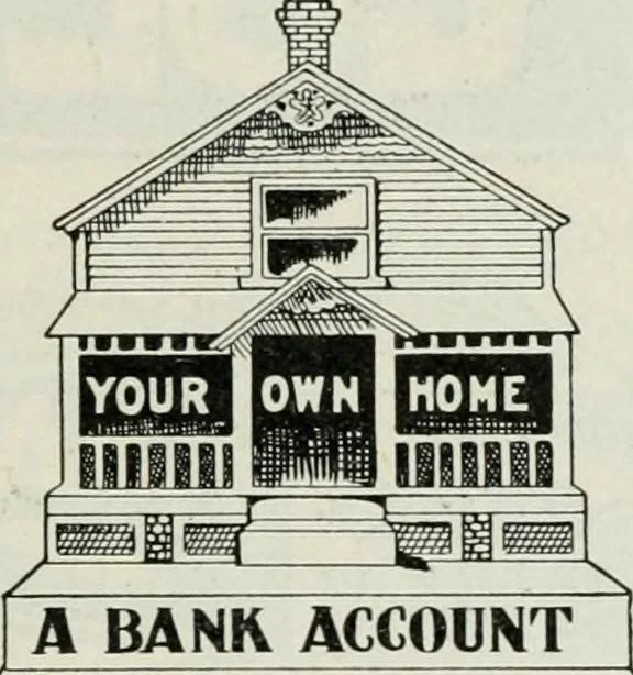 An illustration from Financial advertising, for commercial and savings banks, trust, title insurance, and safe deposit companies, investment houses, 1908, leaf 577