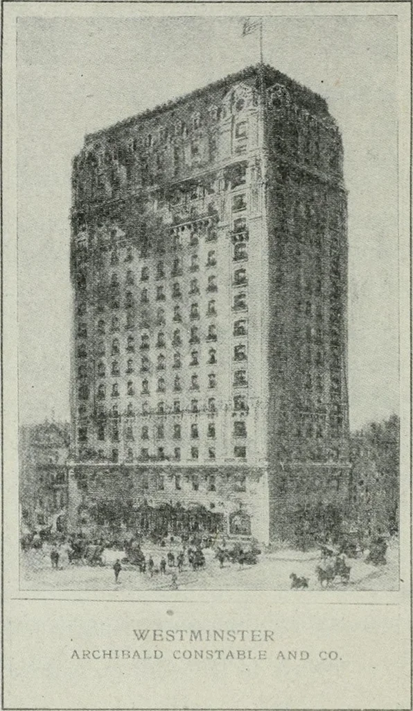 An illustration from Financial advertising, for commercial and savings banks, trust, title insurance, and safe deposit companies, investment houses, 1908, leaf 618