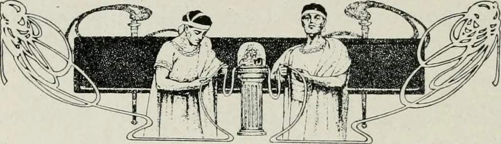 An illustration from Financial advertising, for commercial and savings banks, trust, title insurance, and safe deposit companies, investment houses, 1908, leaf 712