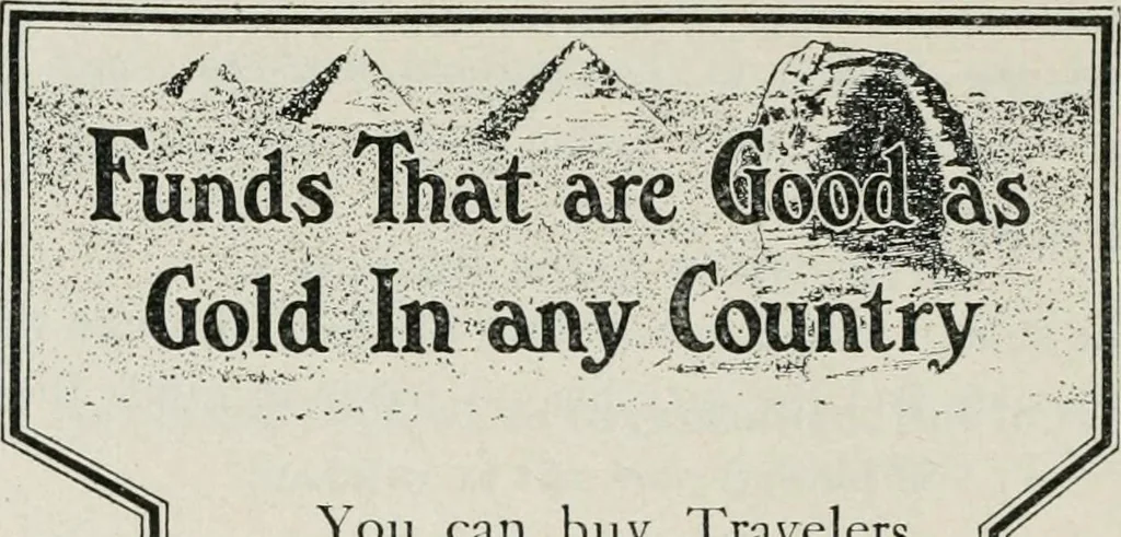 An illustration from Financial advertising, for commercial and savings banks, trust, title insurance, and safe deposit companies, investment houses, 1908, leaf 740