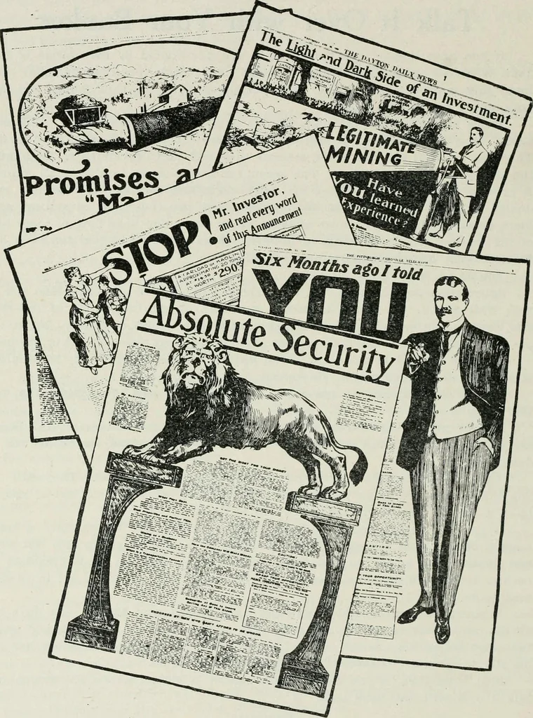 An illustration from Financial advertising, for commercial and savings banks, trust, title insurance, and safe deposit companies, investment houses, 1908, leaf 748
