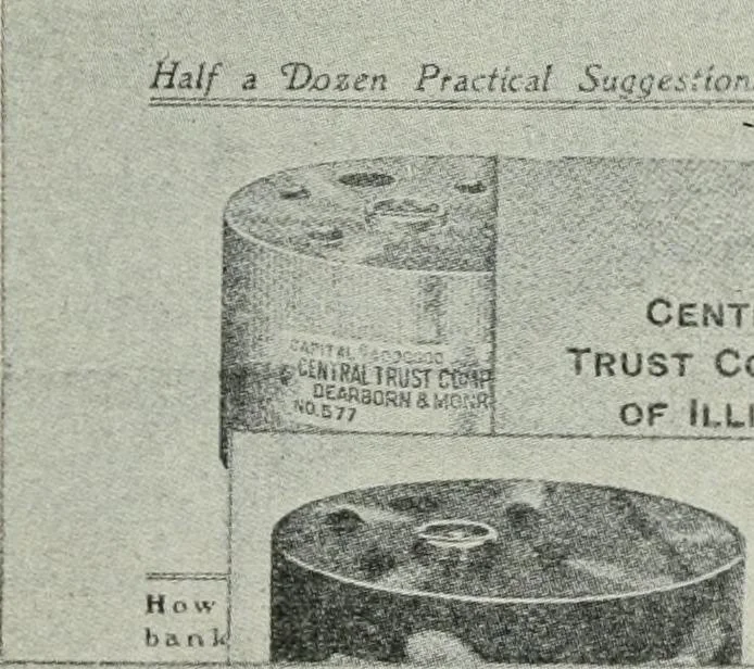 An illustration from Financial advertising, for commercial and savings banks, trust, title insurance, and safe deposit companies, investment houses, 1908, leaf 855