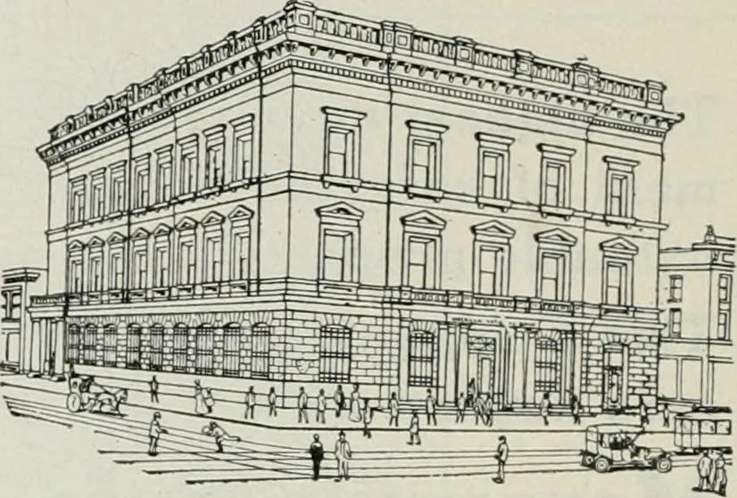 An illustration from Financial advertising, for commercial and savings banks, trust, title insurance, and safe deposit companies, investment houses, 1908, leaf 918
