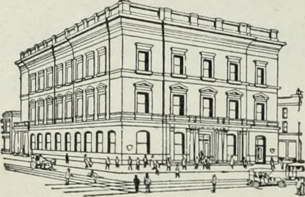 An illustration from Financial advertising, for commercial and savings banks, trust, title insurance, and safe deposit companies, investment houses, 1908, leaf 918