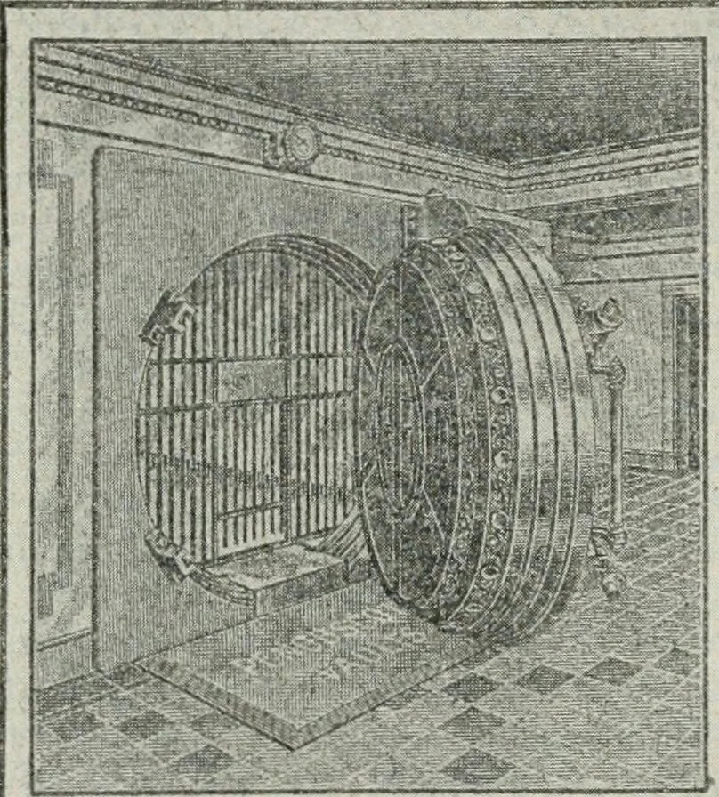 An illustration from Financial advertising, for commercial and savings banks, trust, title insurance, and safe deposit companies, investment houses, 1908, leaf 926