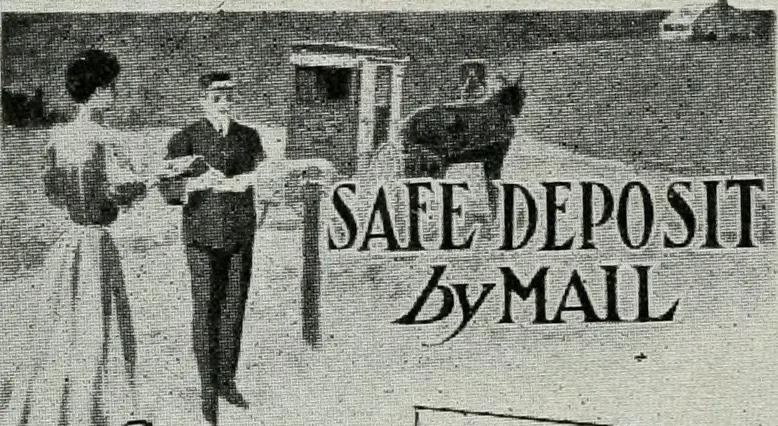 An illustration from Financial advertising, for commercial and savings banks, trust, title insurance, and safe deposit companies, investment houses, 1908, leaf 930