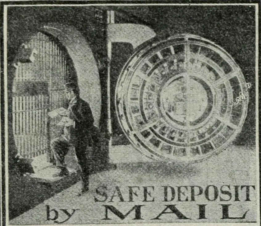 An illustration from Financial advertising, for commercial and savings banks, trust, title insurance, and safe deposit companies, investment houses, 1908, leaf 931