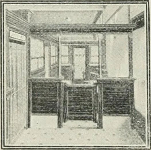 An illustration from Financial advertising, for commercial and savings banks, trust, title insurance, and safe deposit companies, investment houses, 1908, leaf 974