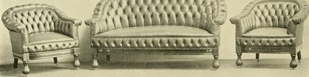 An illustration from Fine leather furniture., 1899, leaf 11