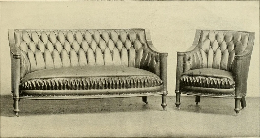 An illustration from Fine leather furniture., 1899, leaf 14