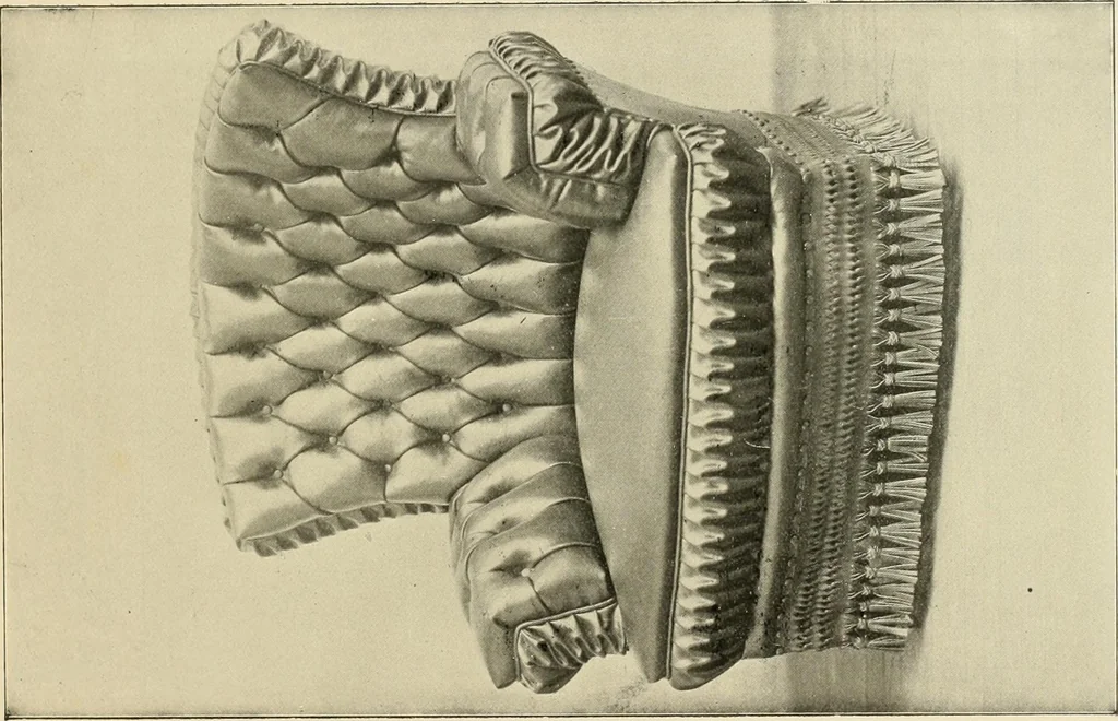 An illustration from Fine leather furniture., 1899, leaf 18