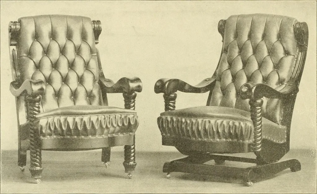 An illustration from Fine leather furniture., 1899, leaf 29
