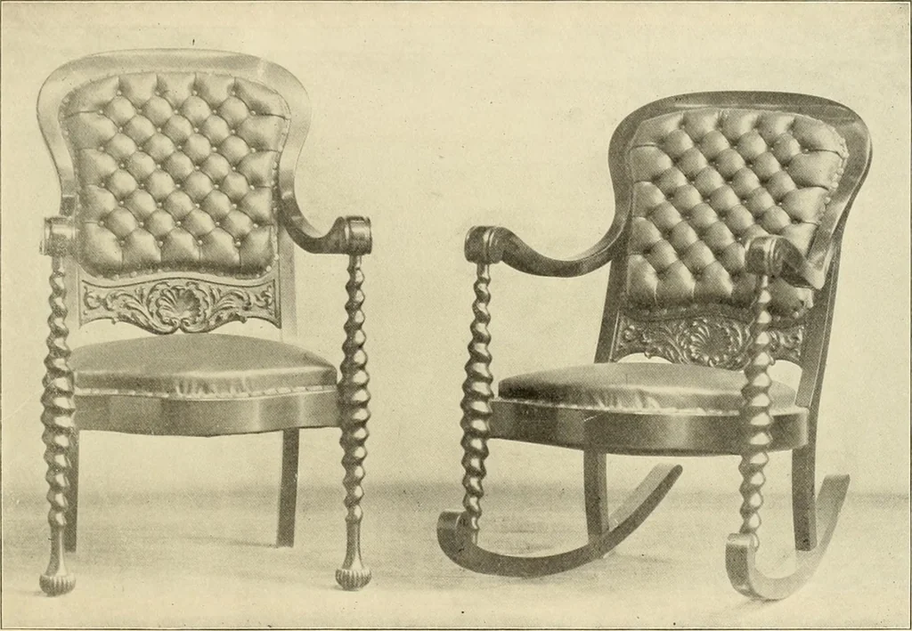 An illustration from Fine leather furniture., 1899, leaf 30