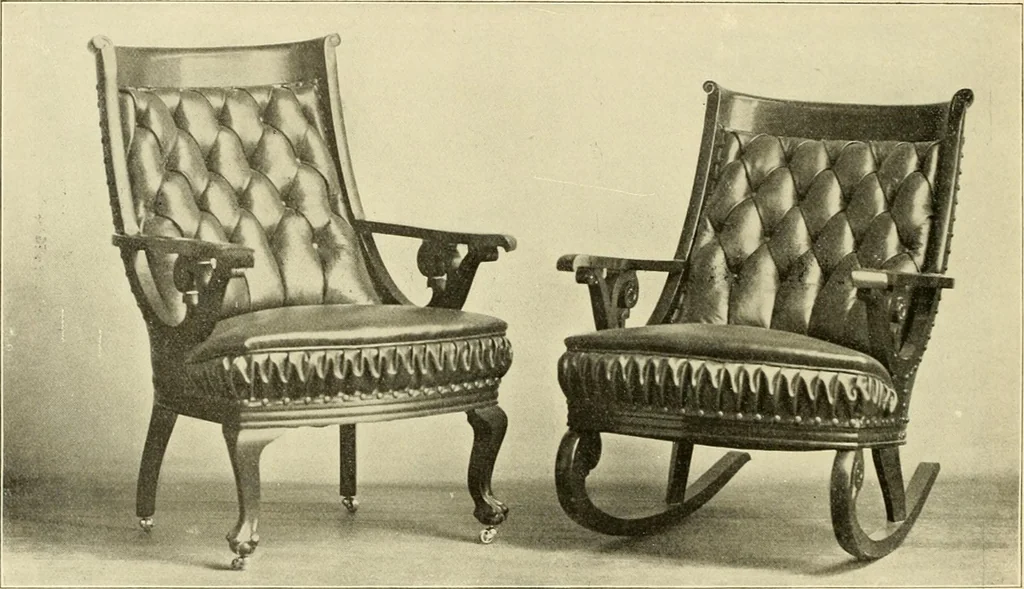 An illustration from Fine leather furniture., 1899, leaf 31