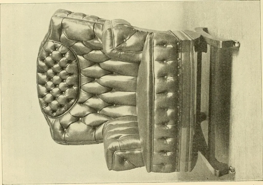 An illustration from Fine leather furniture., 1899, leaf 35