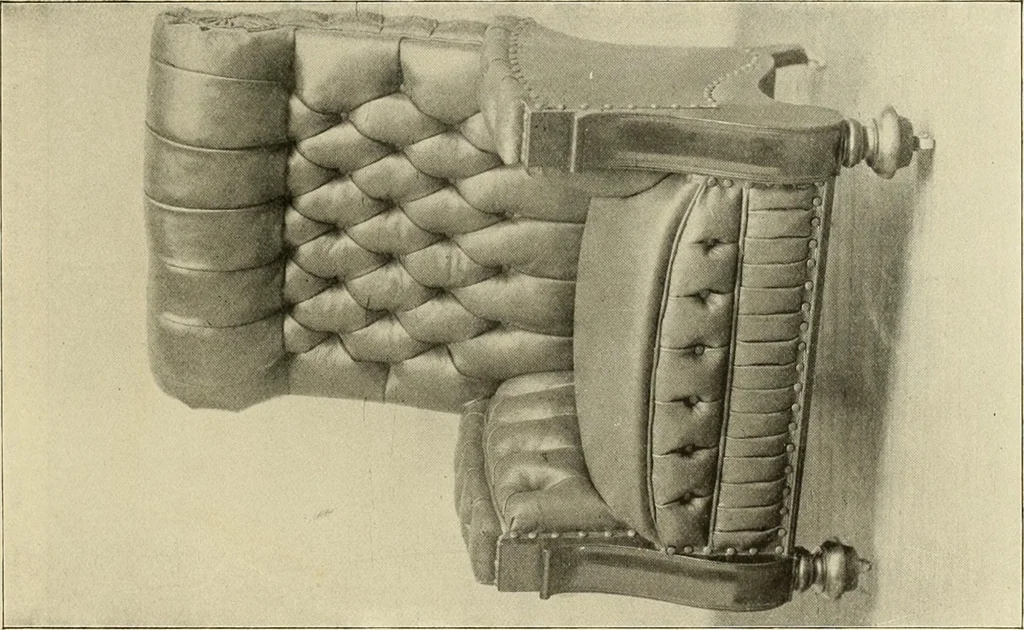 An illustration from Fine leather furniture., 1899, leaf 38