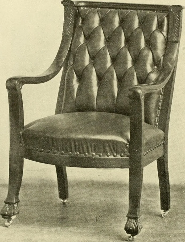 An illustration from Fine leather furniture., 1899, leaf 41