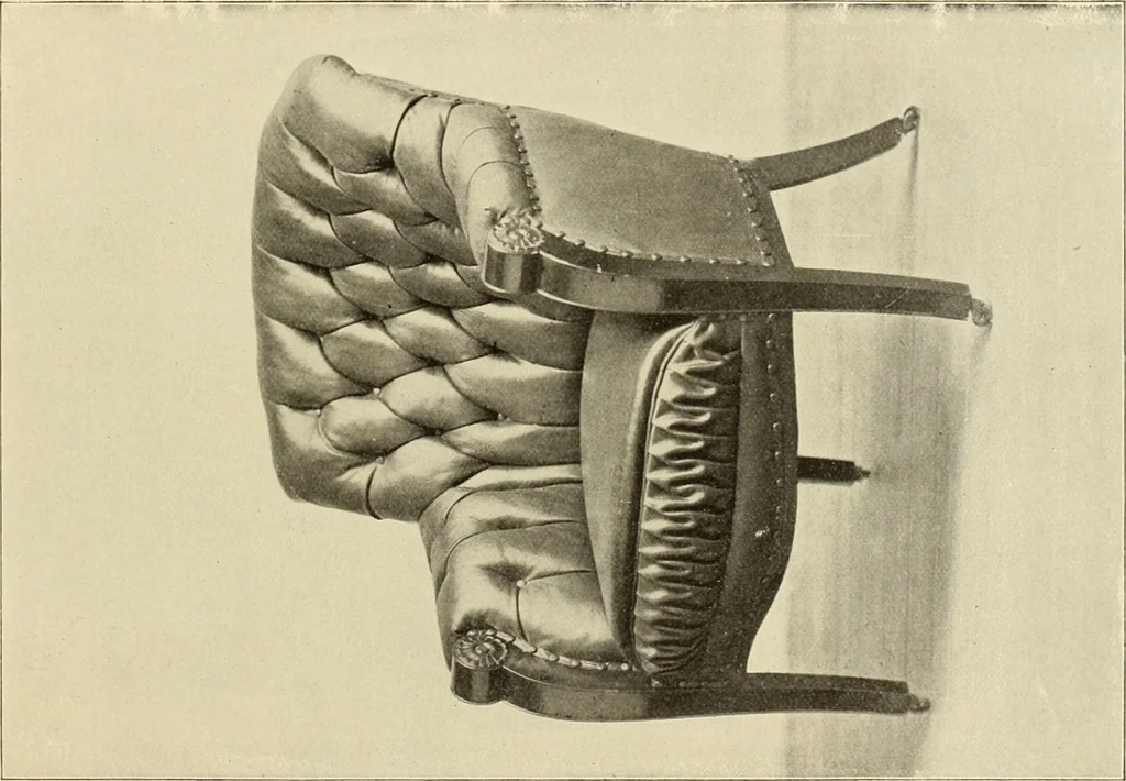 An illustration from Fine leather furniture., 1899, leaf 46