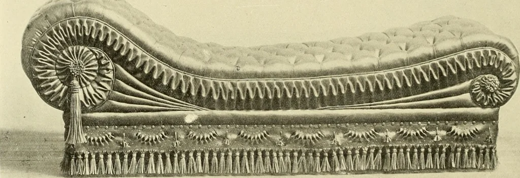 An illustration from Fine leather furniture., 1899, leaf 51