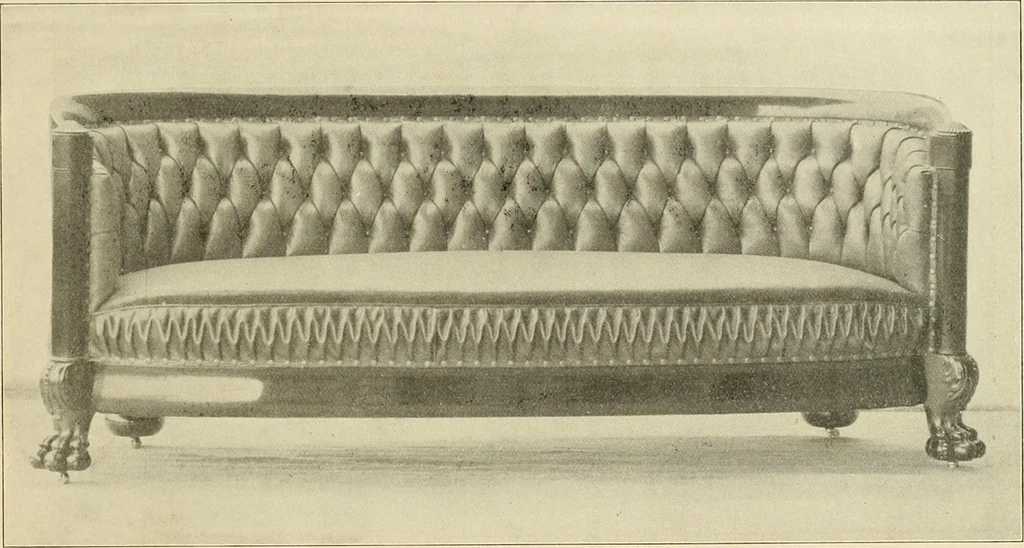 An illustration from Fine leather furniture., 1899, leaf 6