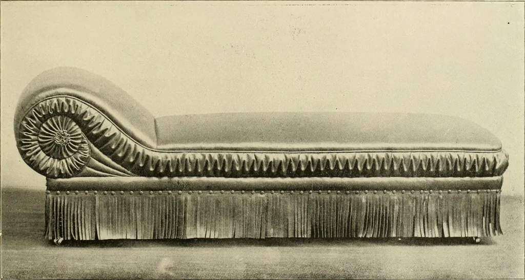 An illustration from Fine leather furniture., 1899, leaf 60