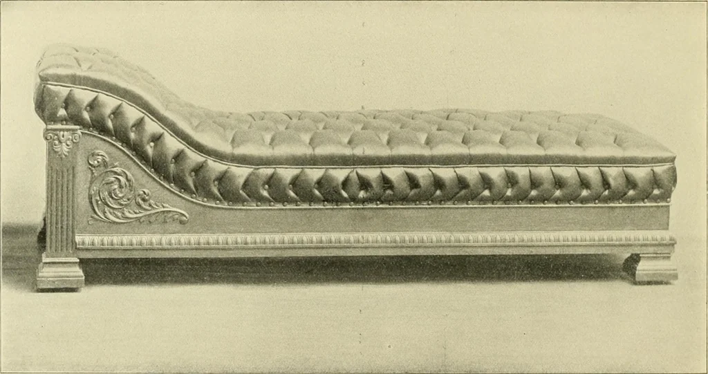 An illustration from Fine leather furniture., 1899, leaf 67