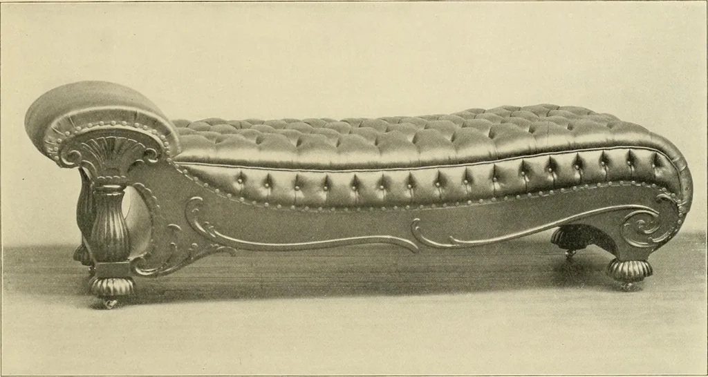 An illustration from Fine leather furniture., 1899, leaf 68