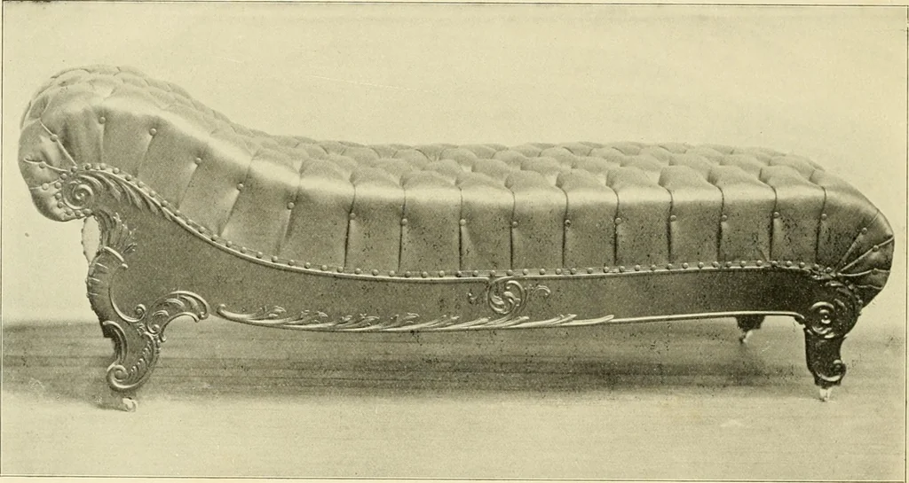 An illustration from Fine leather furniture., 1899, leaf 69