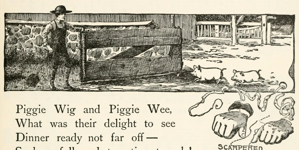 An illustration from Finger plays for nursery and kindergarten, 1893, leaf 37