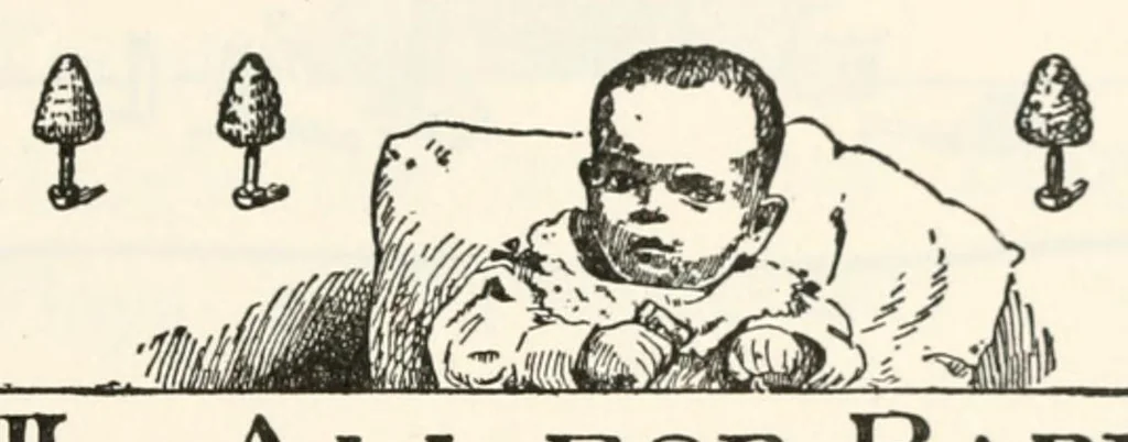 An illustration from Finger plays for nursery and kindergarten, 1893, leaf 47