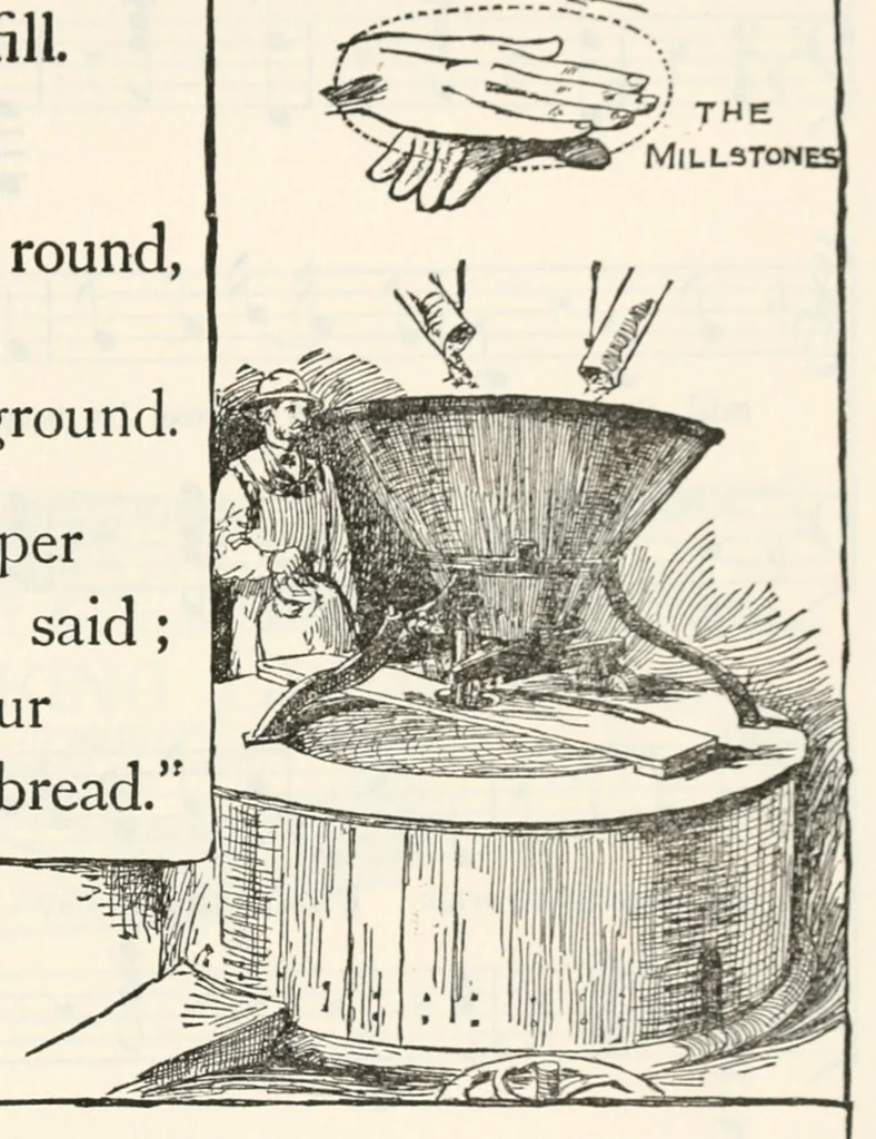 An illustration from Finger plays for nursery and kindergarten, 1893, leaf 77