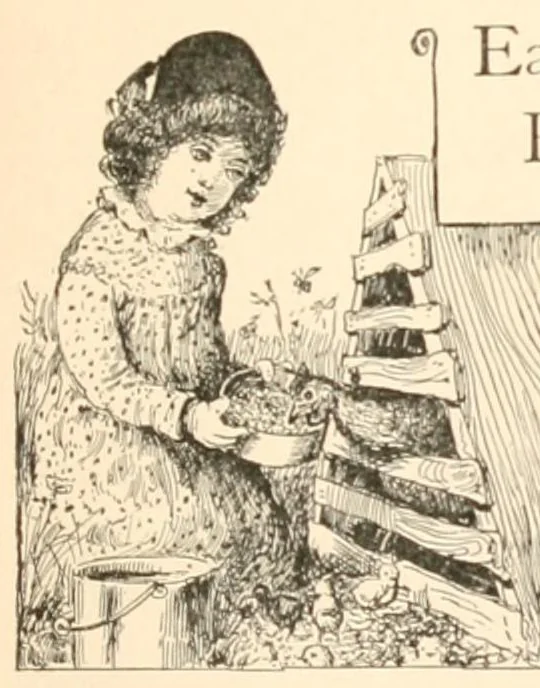 An illustration from Finger plays for nursery and kindergarten, 1893, leaf 29