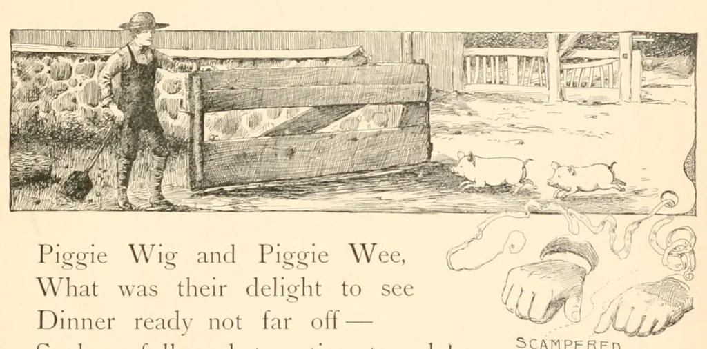An illustration from Finger plays for nursery and kindergarten, 1893, leaf 37