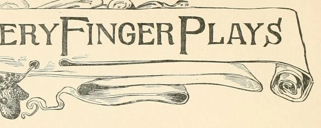 An illustration from Finger plays for nursery and kindergarten, 1893, leaf 70