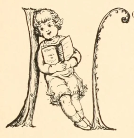 An illustration from Finger plays for nursery and kindergarten, 1893, leaf 91