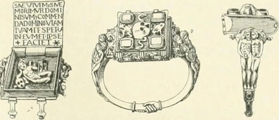 An illustration from Franks bequest. Catalogue of the finger rings, early Christian, Byzantine, Teutonic, mediaeval and later, 1912, leaf 188
