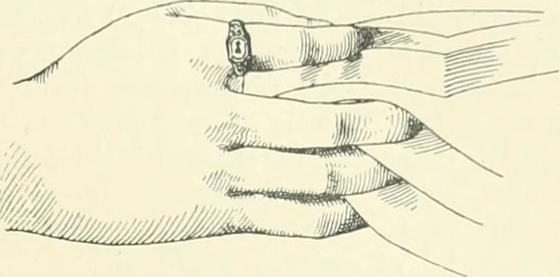 An illustration from Franks bequest. Catalogue of the finger rings, early Christian, Byzantine, Teutonic, mediaeval and later, 1912, leaf 26