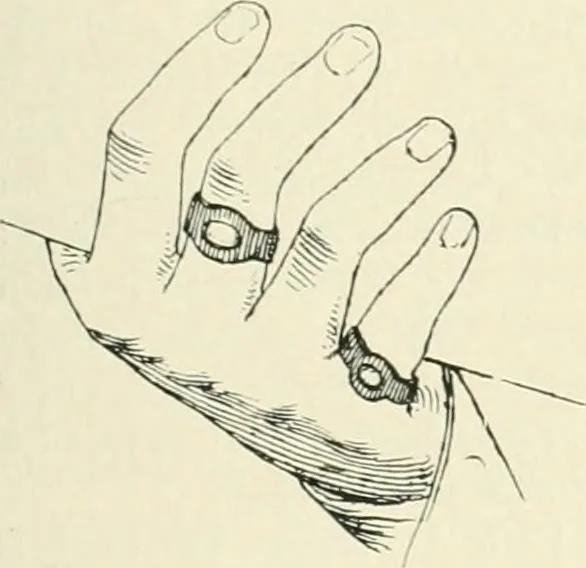 An illustration from Franks bequest. Catalogue of the finger rings, early Christian, Byzantine, Teutonic, mediaeval and later, 1912, leaf 36