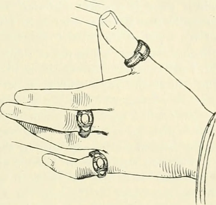 An illustration from Franks bequest. Catalogue of the finger rings, early Christian, Byzantine, Teutonic, mediaeval and later, 1912, leaf 36
